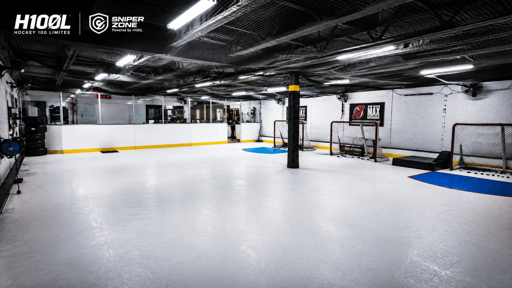 Espace SniperZone sur glace synthétique